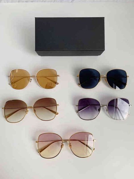 

new d zhou same metal red factory outlet fashion men's women's sunglasses2022 trendy latest sunglasses, White;black