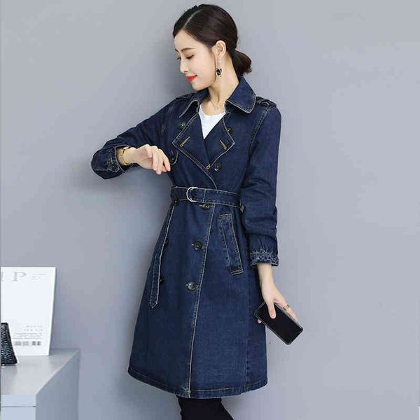 

women's trench coats rihschpiece jacket big female jeans, long-sleeve vintage jacket, basic with pocket 574p, Tan;black