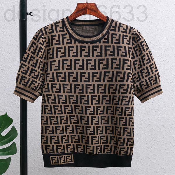 

women's sweaters designer autumn and winter round neck pullover sweater short sleeve t-shirt female 043l, White;black