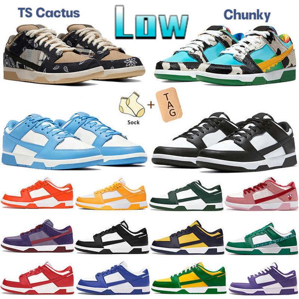 

mens women chunky low basketball shoes black white panda unc laser orange coast syracuse kentucky pink valentines day purple outdoor sports