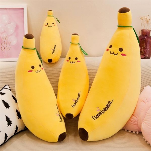 

soft banana plush toy pillow down cotton doll simulation fruit cushion