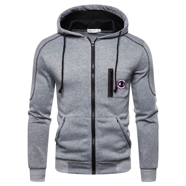

hoodie hoodie designer cotton premium solid color hip hop men's skinny hoodies men women hooded skateboard hoodie high street pullover, Black