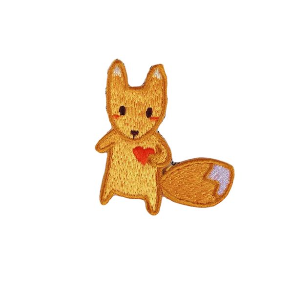 

sewing notions cartoon squirrel embroidery patches animal iron on clothing shirts hats custom patch, Black