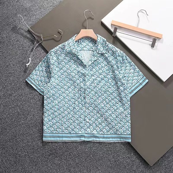

famous new fashion hawaiian floral letter print beach men's shirt designer silk casual summer loose short sleeve -3xl#08, White;black
