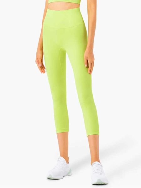 

soft yoga pants tights hight wist leggings sports women fitness elastic training run gym clothes lulu activewear, White;red