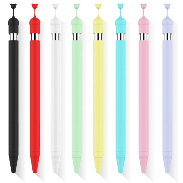 Custodia color caramella per Apple iPad Pencil 1 Custodia morbida in silicone Proteggi stilo Touch Pen con manicotti pennino