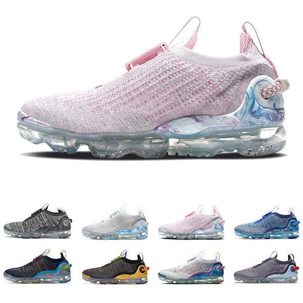 

light arctic pink knit 2021 men women running shoes deep royal stone blue pure platinum oreo obsidian newsprint iron smoke dark grey mens, Black