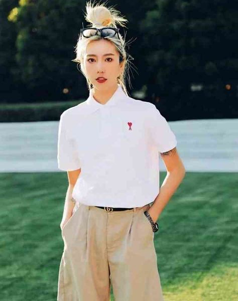 

designerami22ss four-color brand solid color men's and women's same style lovers' love embroidered polo shirt, White;black