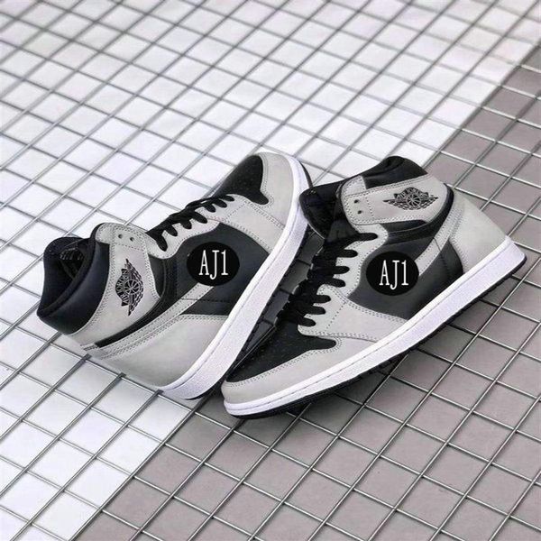 

2021 new 1 retro high og shadow 2.0 men/women/kids basketball shoes jumpman 1s black grey mens womens trainers youths 282g