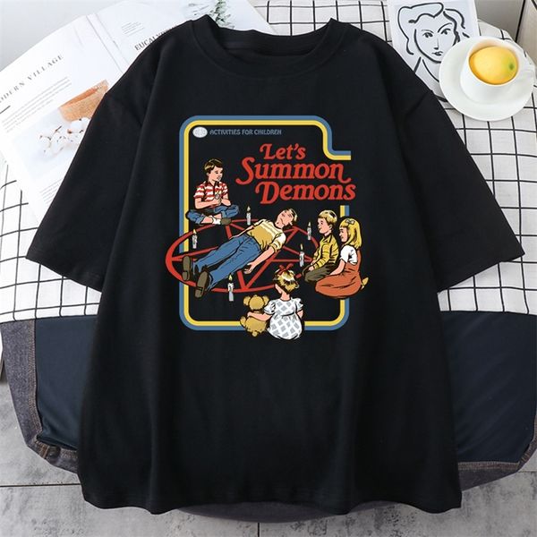 

horror comics funny hip hop style print t shirts women harajuku soft fashion crewneck tshirt oversized female t shirts 220628, White