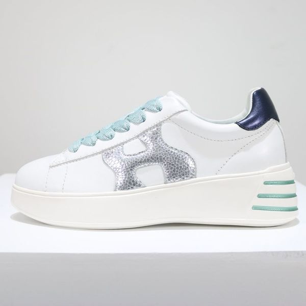 

2022 designer shoes women hogans rebel sneakers suede fashion beautiful party casual shoes, Black