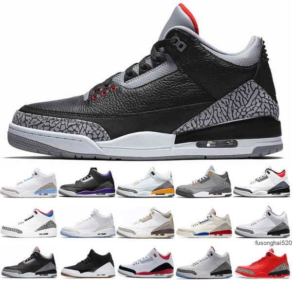 

racer blue 3s jumpman men basketball shoes 3 midnight navy cement black cat cool grey unc pure white laser orange mens trainers outdoor