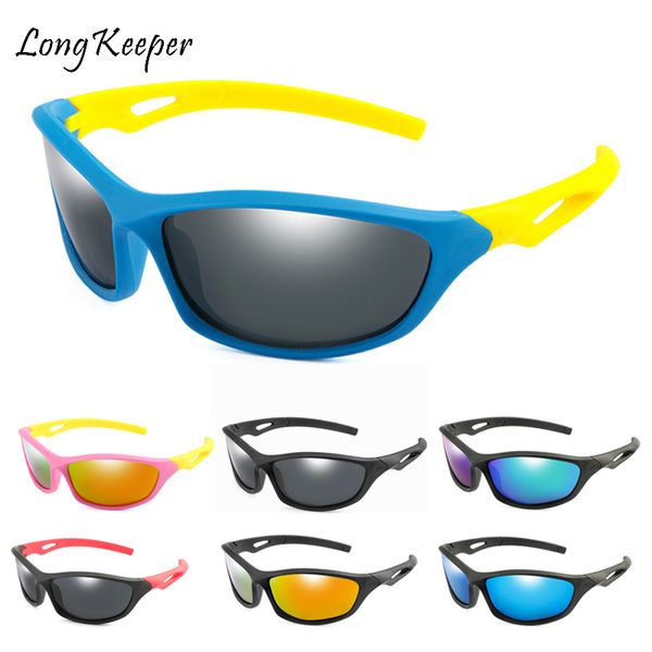 Детский мальчик спортивные солнцезащитные очки TR90 прохладные солнцезащитные очки на открытом воздухе ультрафиолетовое ультрафиолетовое ультрафиолетовое ультрафиолето