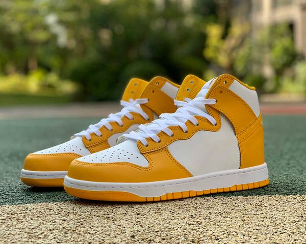 

boots 2021 new dk high skateboard shoes white turmeric yellow casual runner outdoor trainers sneakers sports ship with box, Black