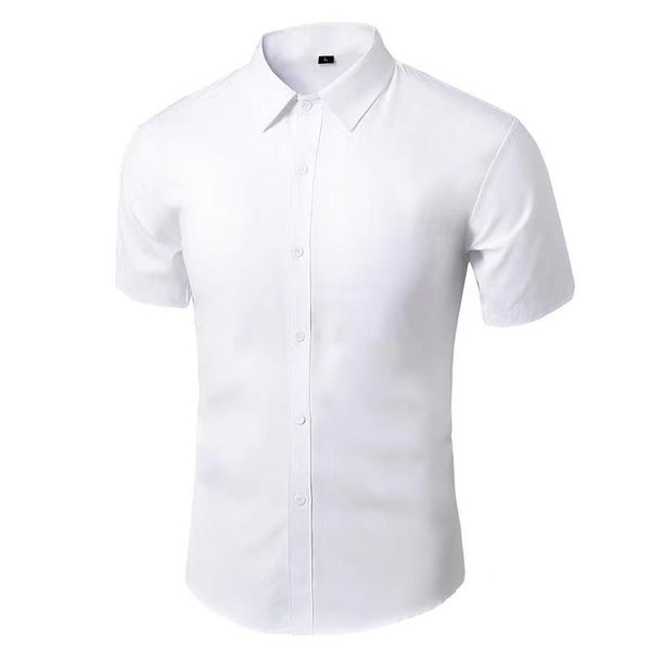 Camicie casual da uomo L'uniforme del 2022 Camicia estiva sociale Uomo manica corta Bianco Nero Abbigliamento da uomo di marca Coltiva la propria moraleM