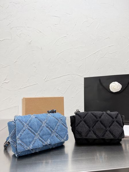 

women's designers shoulder bag luxury tote purse handbag message bags cluth brand classic denim genuine leather crossbody quilted doubl