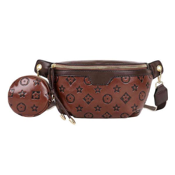 

handbag 2023 fashion women's bag leather quality handbag red style child and mother broadband chest diagonal straddle leisure wind bag