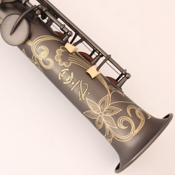 

brand mfc soprano saxophone reference 54 matte black lacquer b-flat soprano sax r54 with case mouthpiece reeds neck