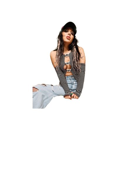 

x niki demar butterfly decor striped with removable sleeve e5ej#, White