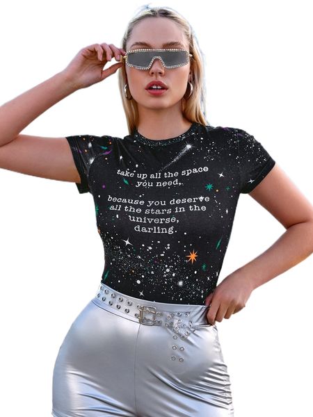 

x eurekartstudio slogan graphic crew neck tee a9dc#, White