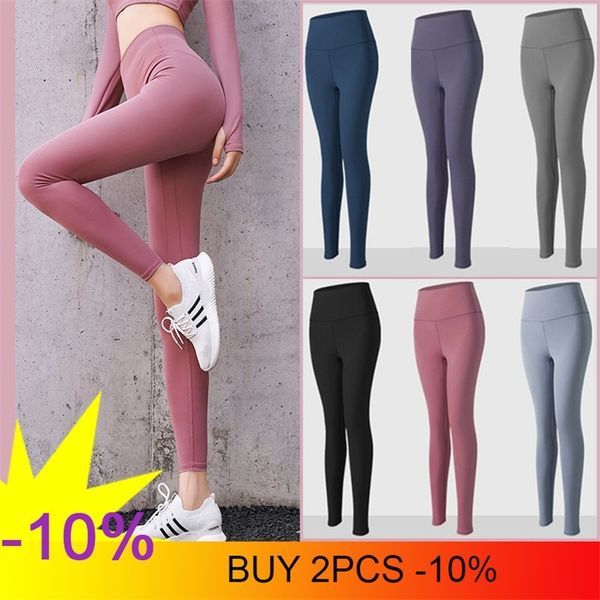 

leggings women yoga pants women trousers fashion seamless with high waist push up hip lift girl sports running gym leggings 201014, Black