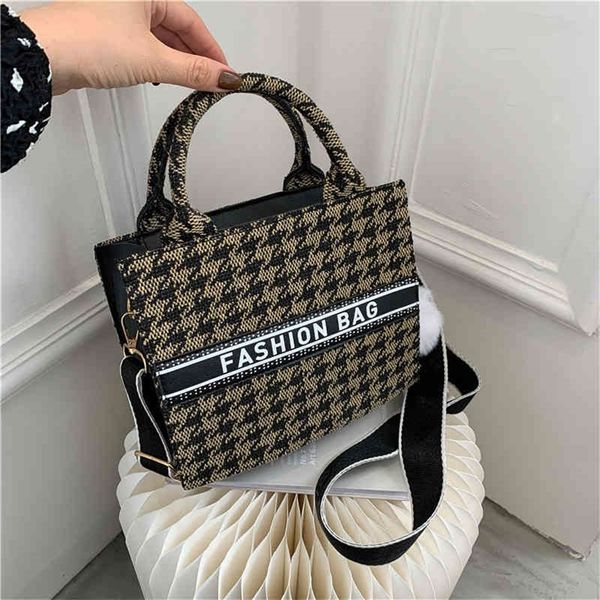 

urban simple ins fashion plaid hand single shoulder bag purses outlet online