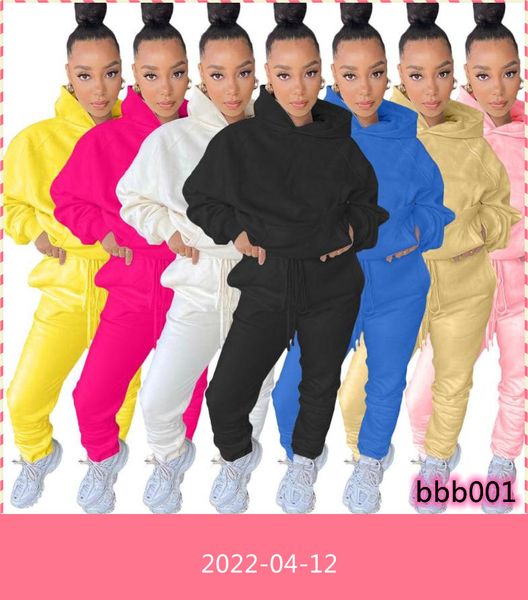 

fashion women tracksuits sweatshirt sets solid hooded sweatshirt jogger pants suit tracksuit matching two piece set casual outfits, Gray