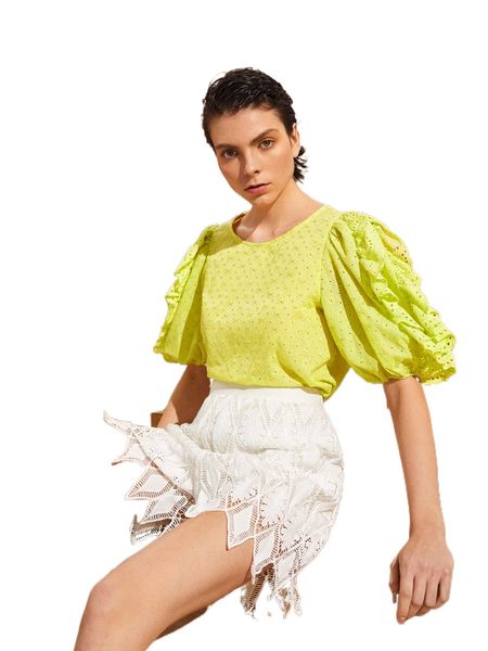 

chevron hem guipure lace shorts b5os#, White;black