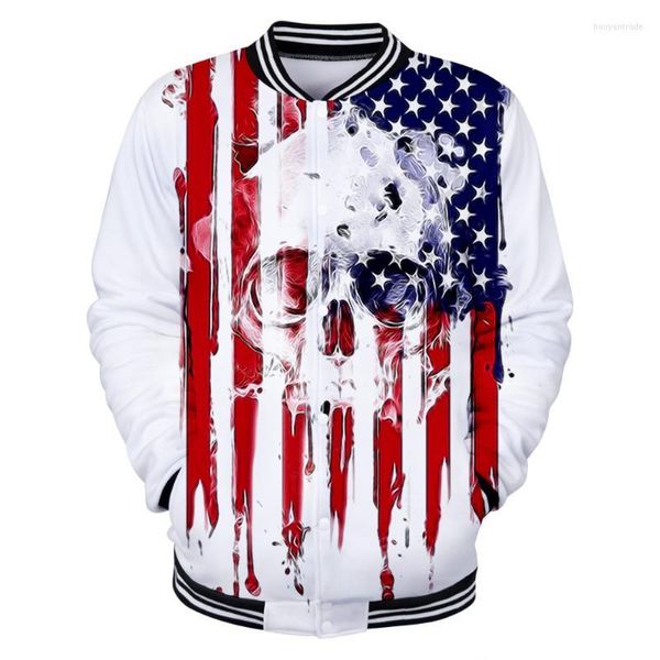 Herrenjacken American Independence Day Print Herren/Damen 3D-Baseballjacke Trend Junge/Mädchen 2022 MarkenjackeHerren