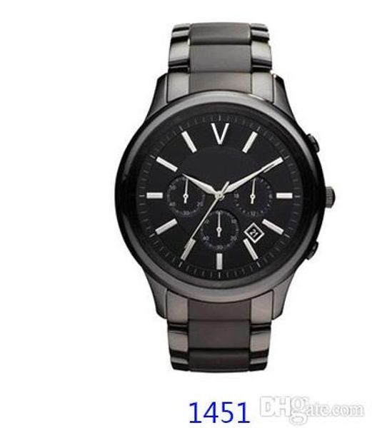 

men's quartz movement watch chronograph ar1451 ar1452 watches, Slivery;brown