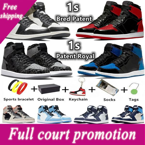 

1 1s men women basketball shoes bred patent rebellionaire fearless obsidian dark mocha marina blue fragment shadow pollen georgetown mens
