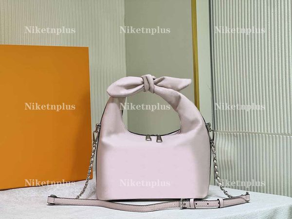 

why knot pm bag m20700 womens designer casual shoulder bags crossbody knot shaped handle removable braided chain crossbody m20701