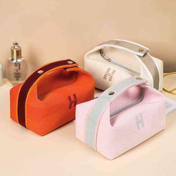 Custodie per borse cosmetiche Borsa cosmetica portatile in tela coreana per la cura della pelle pro 220823