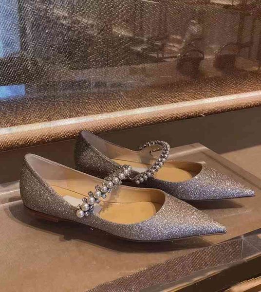 

sandals spring woman flats comfortable suede leather casual shoes baily flat crystal-embellished ballet-pink pointed toe pink size, Black