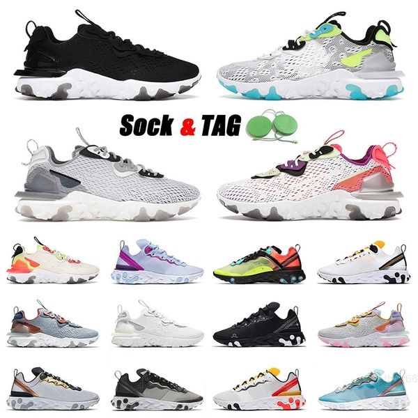

2021 quality epic react vision running shoes element 55 black iridescent worldwide pack white saffron undercover sneakers trainers