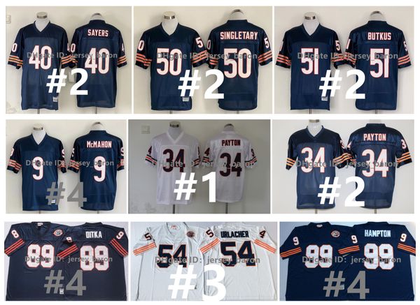 

throwback football jersey devin hester jim mcmahon dick butkus walter payton dick butkus mike ditka brian urlacher richard dent gale sayers, Black;red