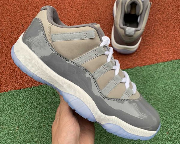 

jumpman 11 low cool grey basketball shoes medium-grey real carbon fiber 11s trainer sports stylist fashion sneakers come with