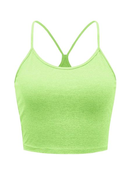 

plus marled print racerback cami p0l8#, Black