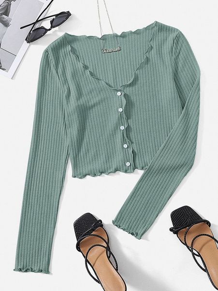 

lettuce edge solid tee b85y#, White