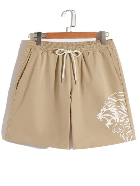 

men animal print shorts n50e#, White;black