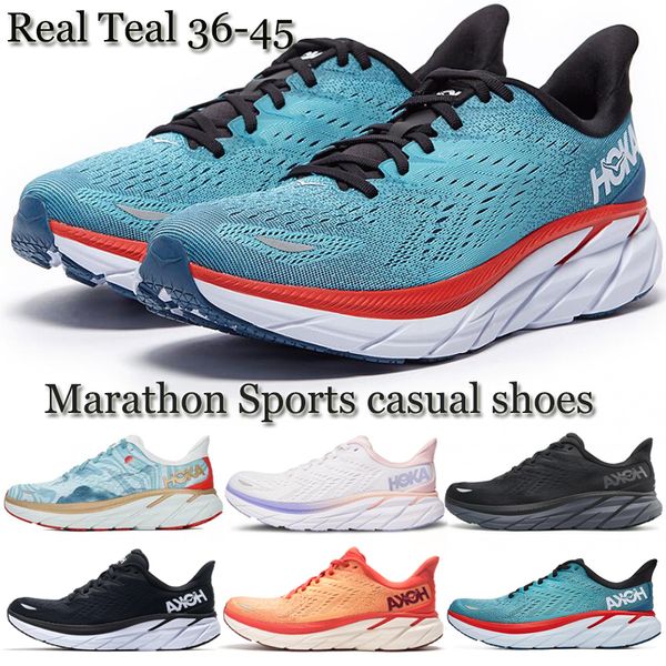 

women men new hoka one one clifton 8 running shoe kingcaps local boots online store training sneakers black white fiesta smarathon shock