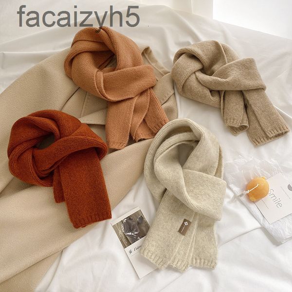 

scarves designer belt2021 neutral wind versatile korean scarf ins soft waxy knitted 20% sheep wool warm couple bib student femalexon9, Blue;gray