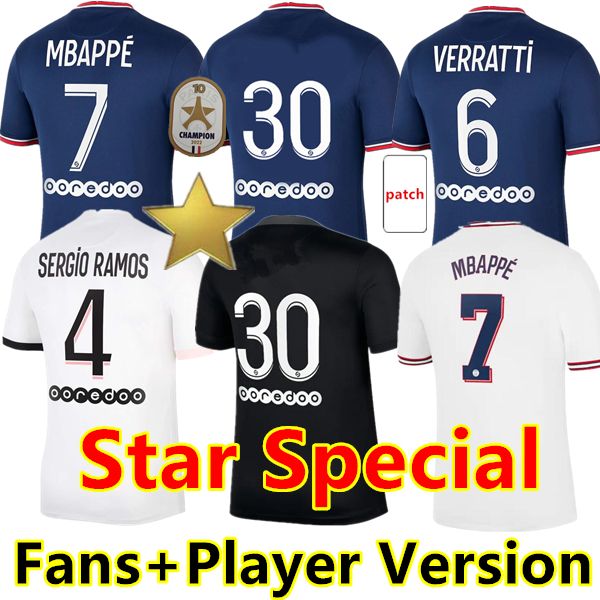 

hakimi maillot de foot 20 21 22 23 soccer jersey 2022 2023 mbappe shirt men kids hommes enfants verratti marquinhos kimpembe fourth star spe, Black;yellow