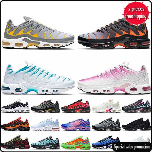 

og boots 2022 fashion tns plus tn mens running shoes grey yellow orange blue fury pink fade trip, Black