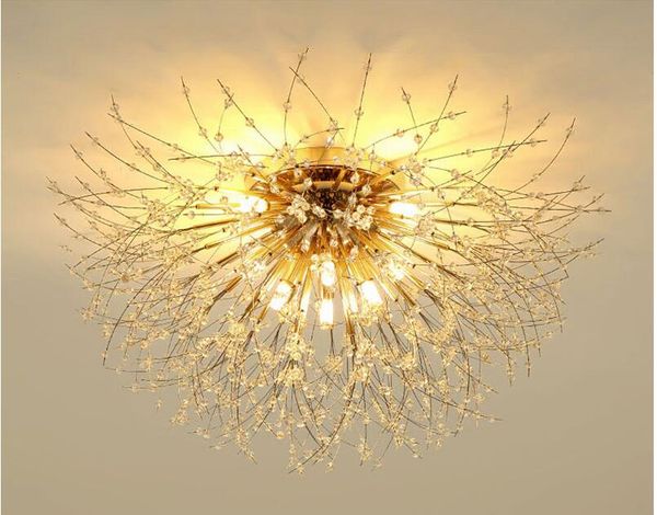 Karahindiba Kristal Tavan Işıkları Modern Led Yatak Odası Kapalı Dekorasyon Lambaları Ev Yaşam Yemek Odası Aydınlatma için