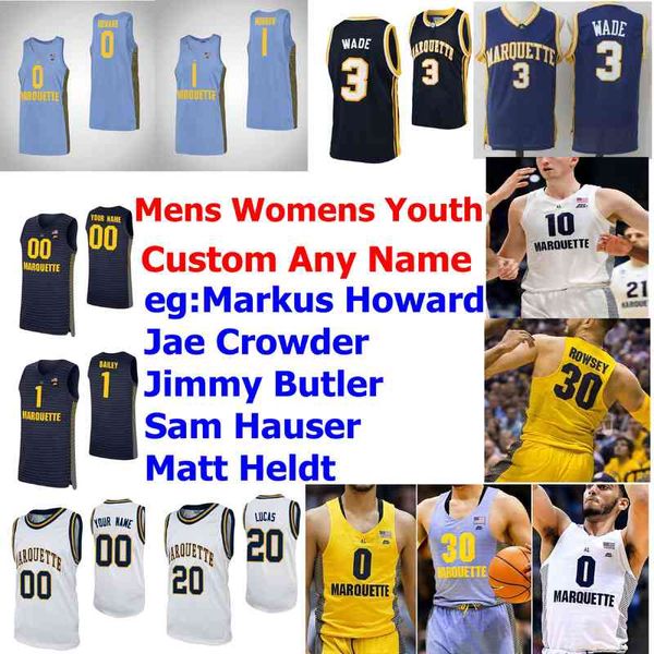 Marquette Golden Eagles Jerseys Markus Howard Jersey Brendan Bailey Terrell Brown Morrow Rare College Jerseys Mens Costume Costume