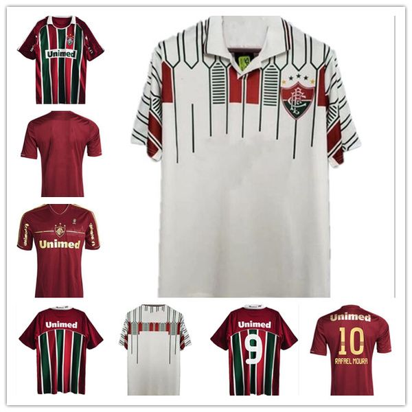 

1989 1990 fluminense 2011 2012 retro soccer jersey 11 12 deco lanzini rafael sobis thiago neves fred vintage classic football shirt, Black;yellow