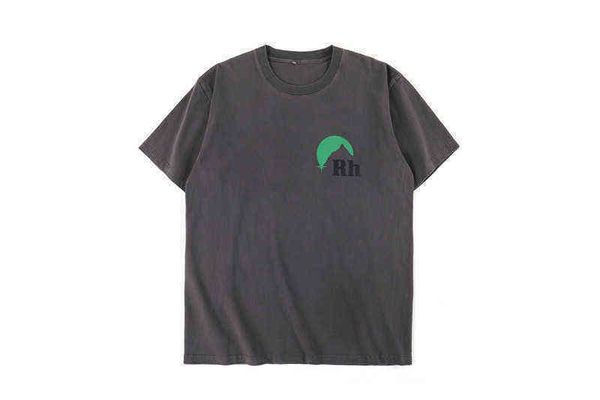 

t designer rhude shirt men women casual tshirt cotton tees japan rhude t-shirts grey green high-quality 001, White;black