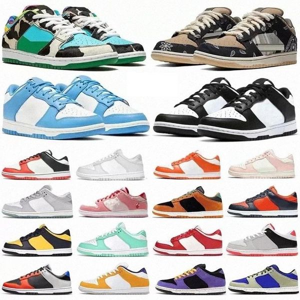 

dunky low shoes mens casual running sneakers for women sb travis scotts undefeated purple pulse green glow university red syracuse trainer u, Black
