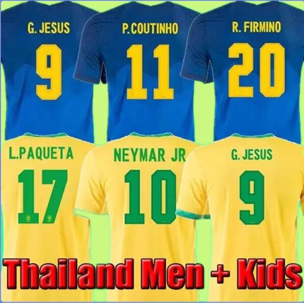 

soccer jersey 2021 camiseta de futbol paqueta brazils neres coutinho football shirt firmino jesus marcelo pele brasil 20 21 maillots footbal, Black;yellow